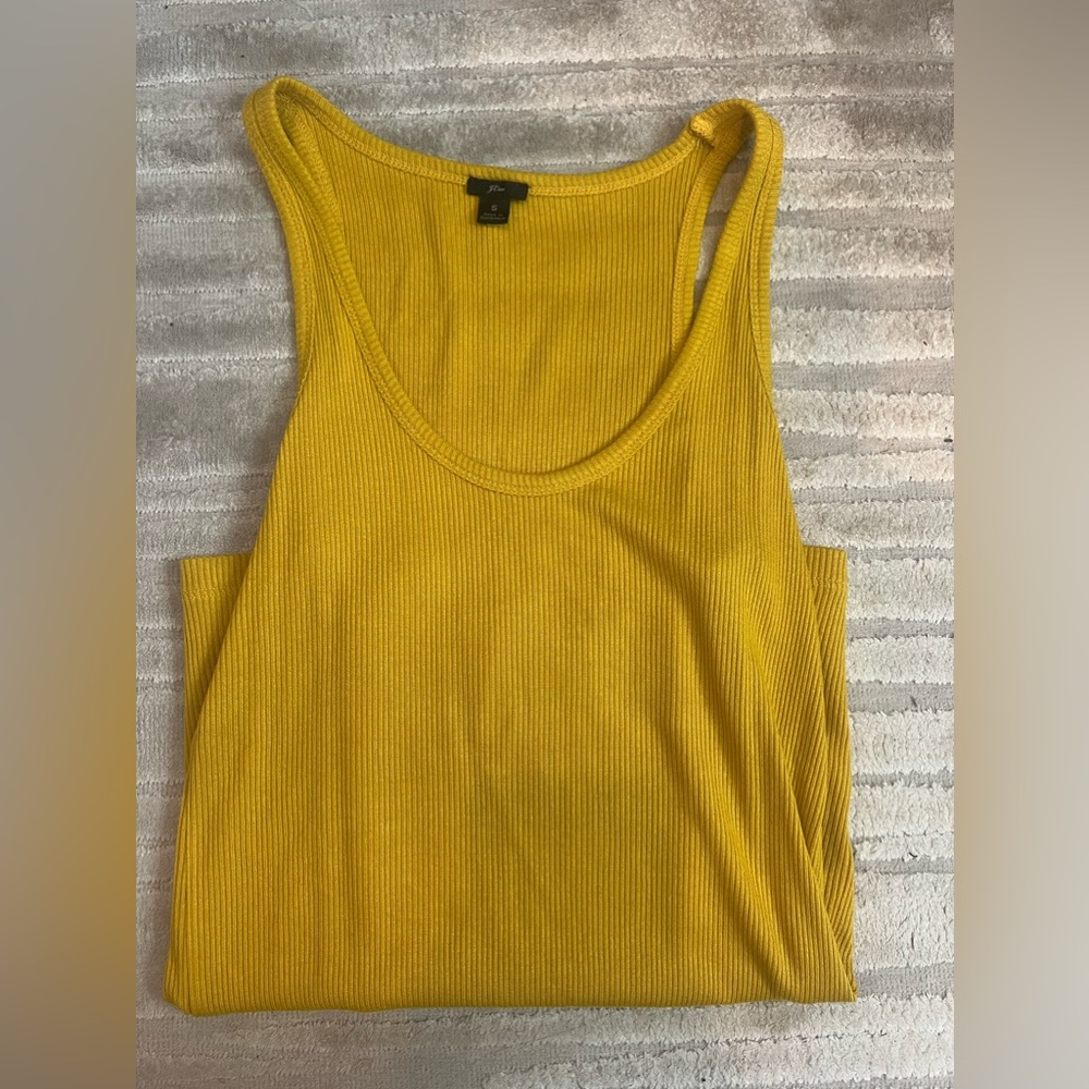 Yellow J. Crew tank top